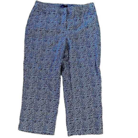 RAFAELLA curvy black white patterned Capri  6 - Picture 1 of 6